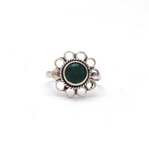 Emerald Boho Ring