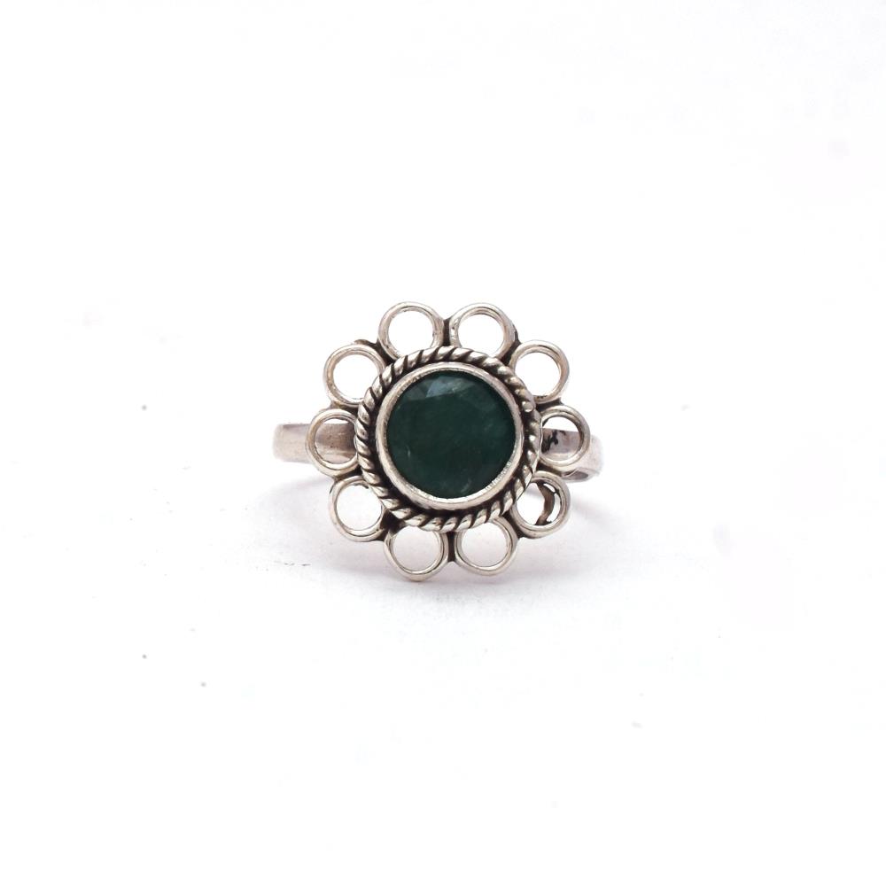 Emerald Boho Ring