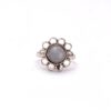 Rainbow Moonstone Boho Ring