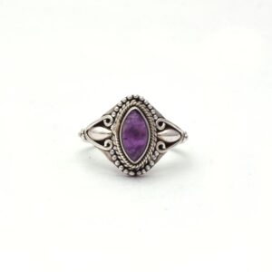 Amethyst Boho Ring