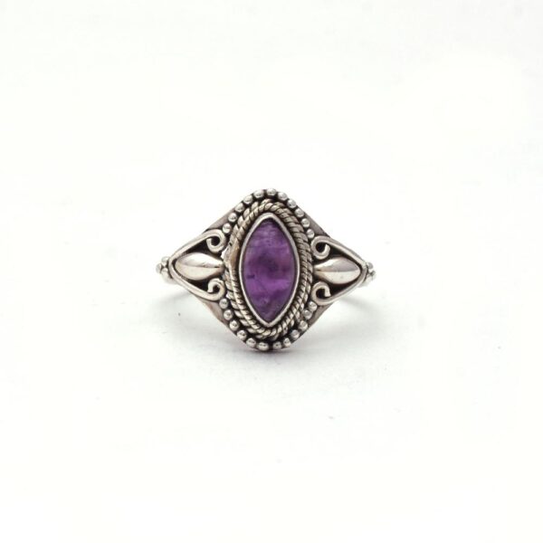 Amethyst Boho Ring