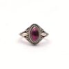 Red Garnet Boho Ring
