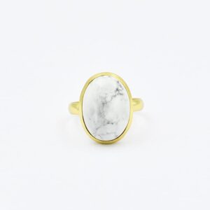 Howlite Gemstone Ring