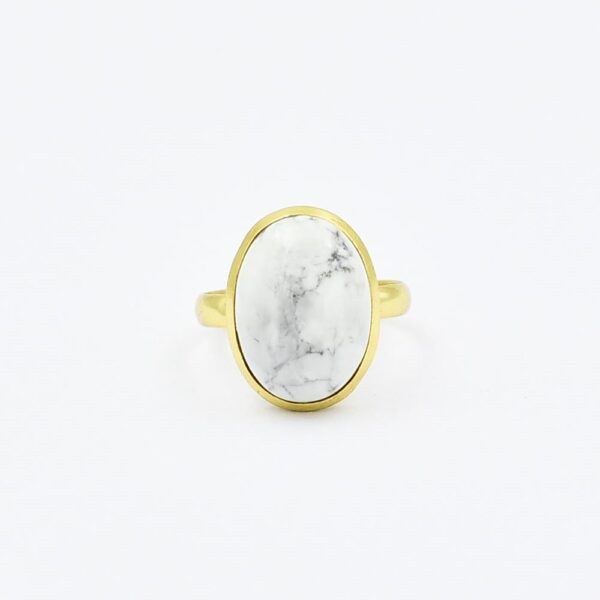 Howlite Gemstone Ring