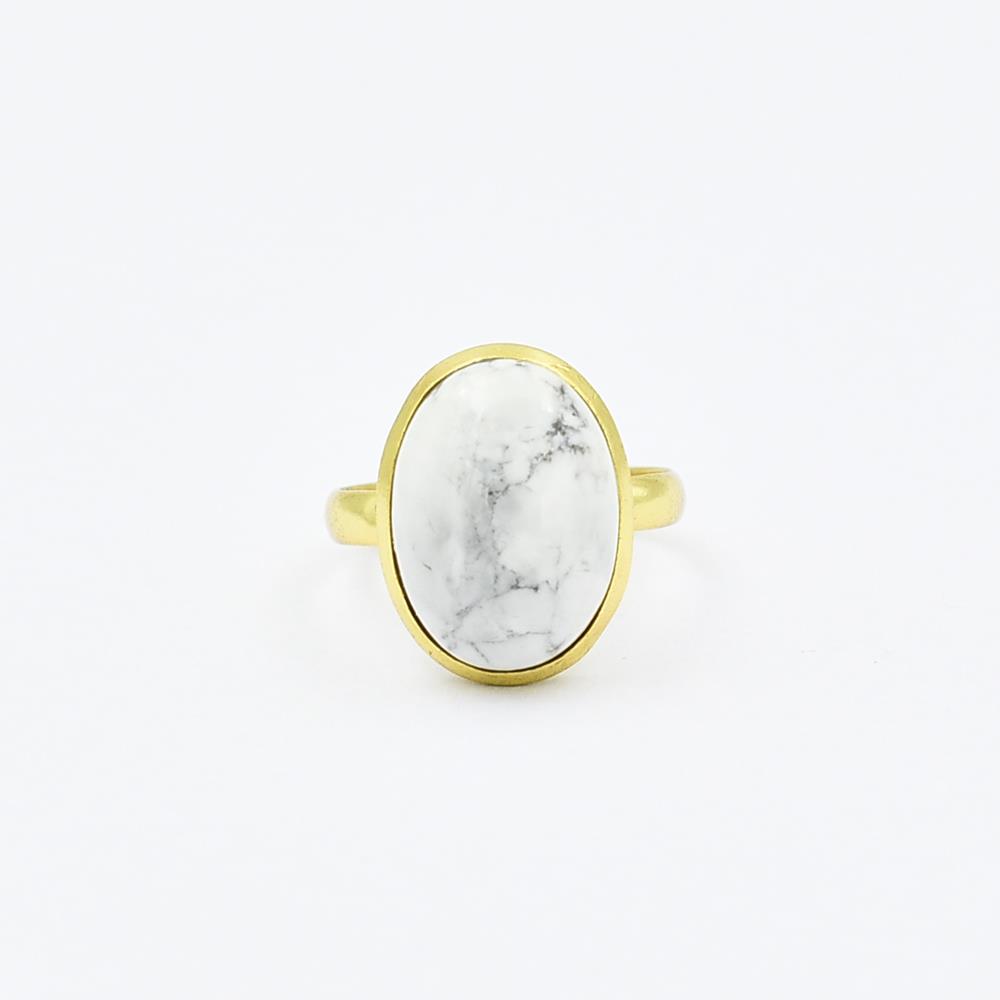 Howlite Gemstone Ring