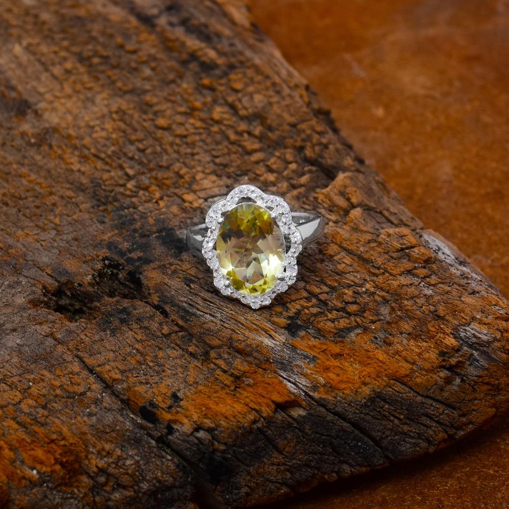 Lemon Quartz Ring