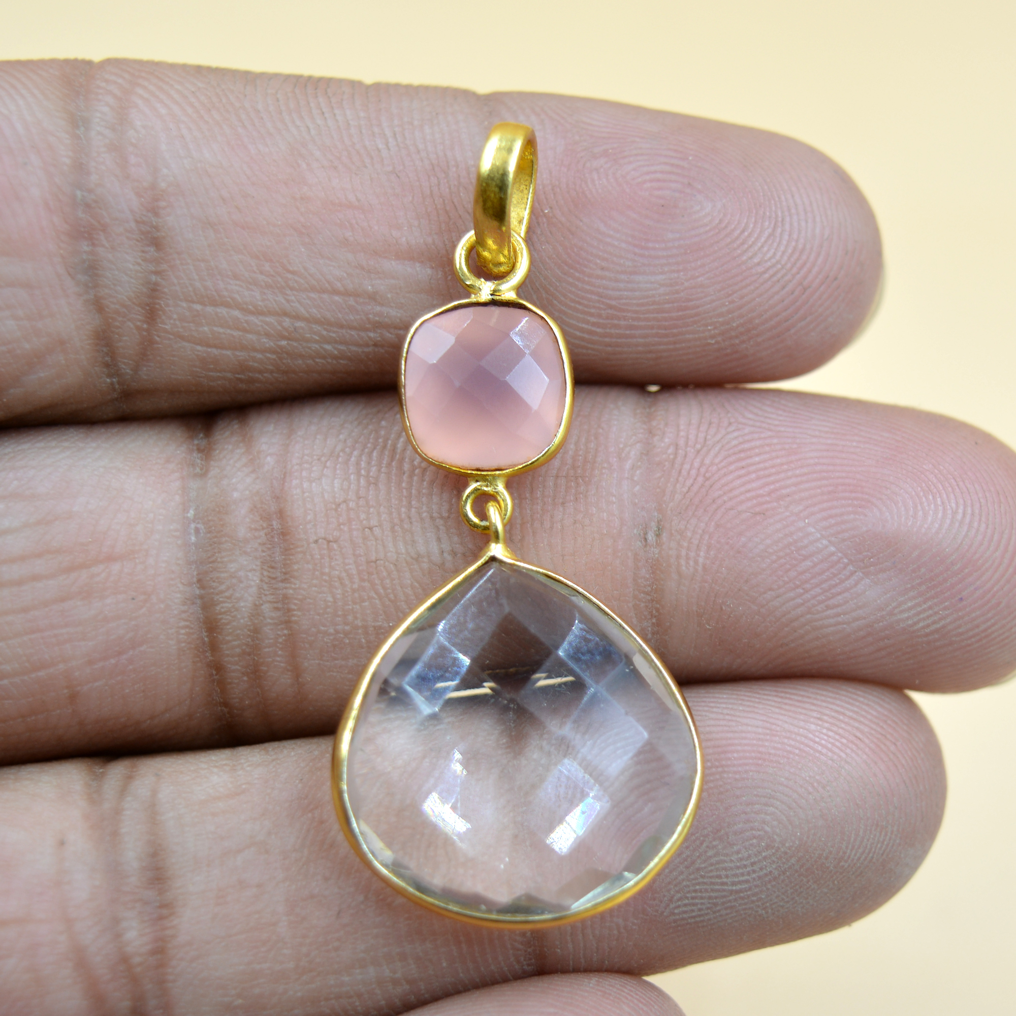 Pink & Crystal Quartz