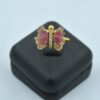 Multi Tourmaline Butterfly ring