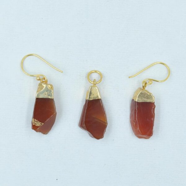 Carnelian Earring & Pendant