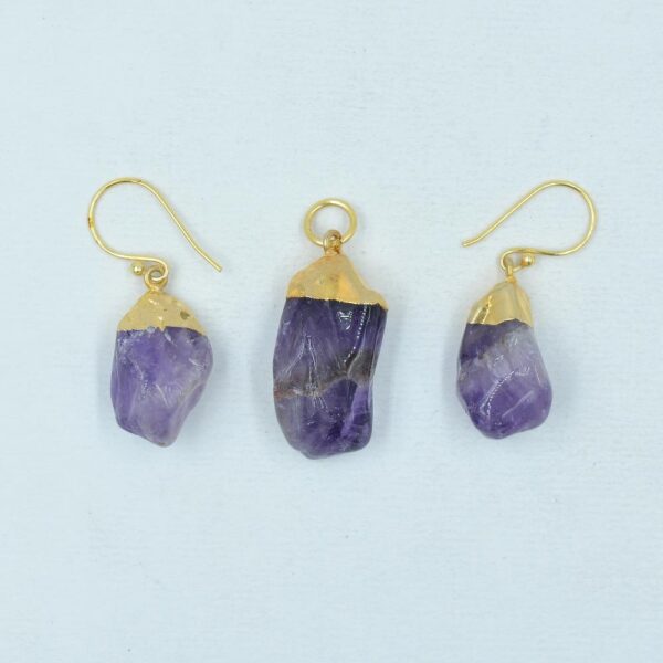 Amethyst earrings & Pendant