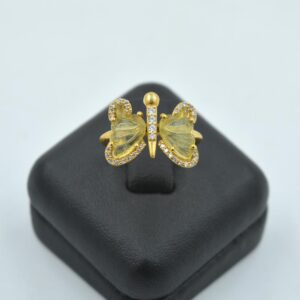 Tourmaline Butterfly ring