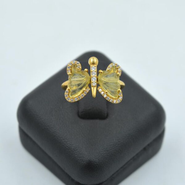 Tourmaline Butterfly ring