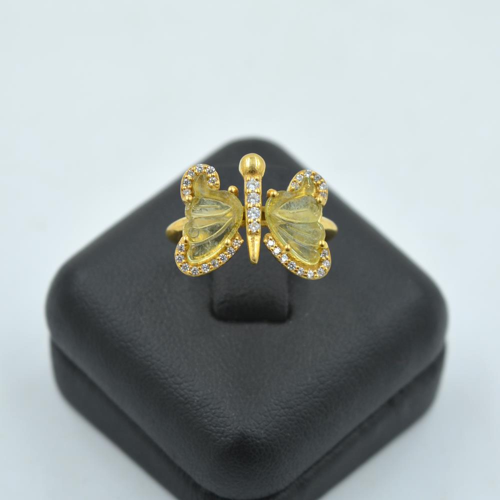 Tourmaline Butterfly ring