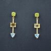 Multi Cutstone Earrings