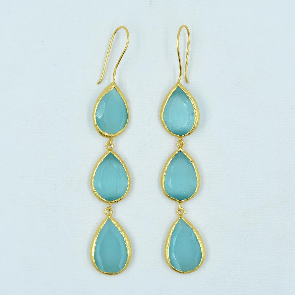 Blue Monalisa Earrings