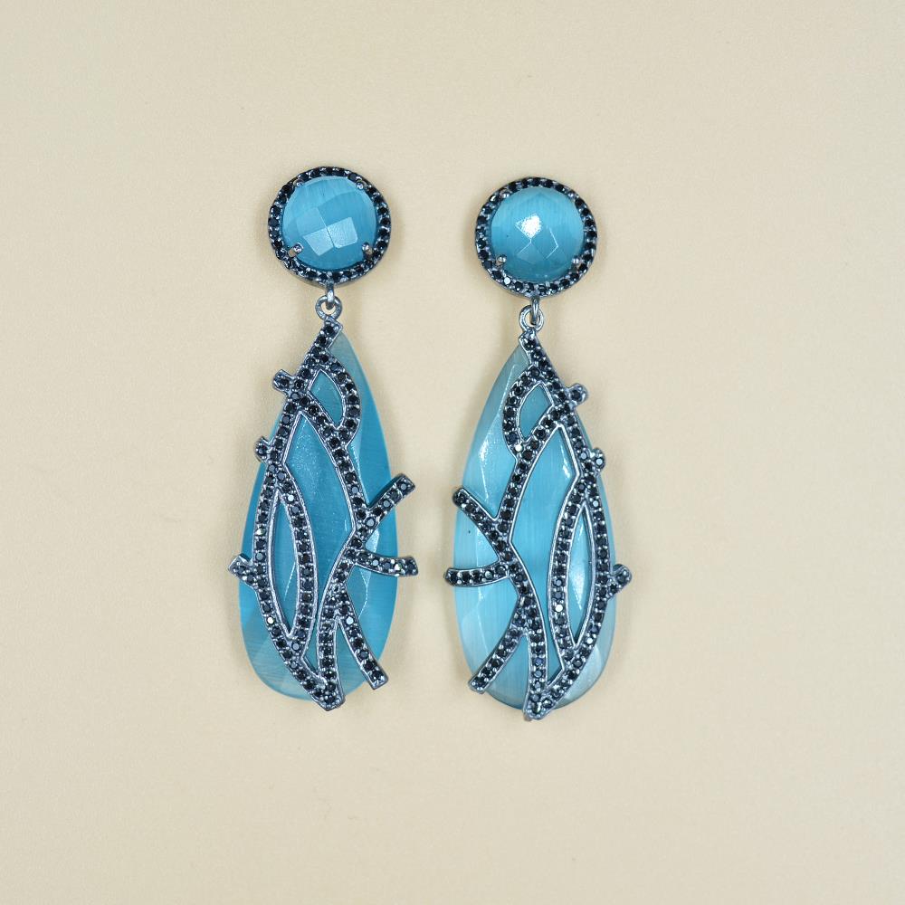 Blue Monaisa Earrings