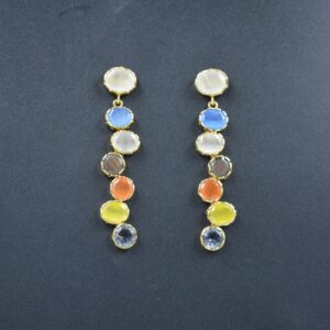 multi colour earrings