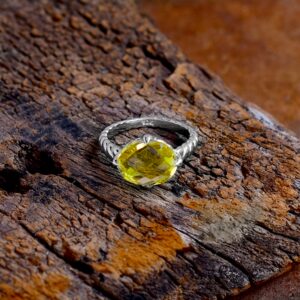Lemon Quartz Ring
