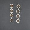 fancy Shape Natural Brown Monalisa With cz Gemstone Stud Earrings Sterling Silver For Suppliers & Manufacturer