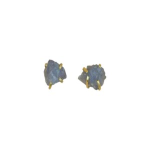 handmade Iolite stud Gemstone Stud Dangle Earrings 925 Solid Sterling Silver Jewelry Earrings Wedding short stud earrings