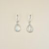 silver Plated Natural Crystal Gemstone Earrings Wholesale Crystal Gemstone Drop & Dangle Earrings For Women