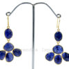 Vintage Blue Sapphire Gemstone Dangle & Drop Earrings 925 Sterling Silver blue Gemstone Hook Earrings For Wholesaler