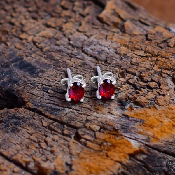 Red Garnet Earrings