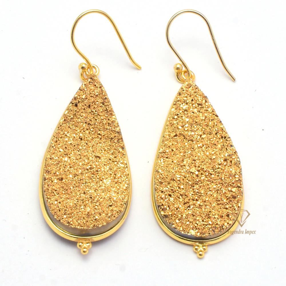 Gold Titanium Earrings