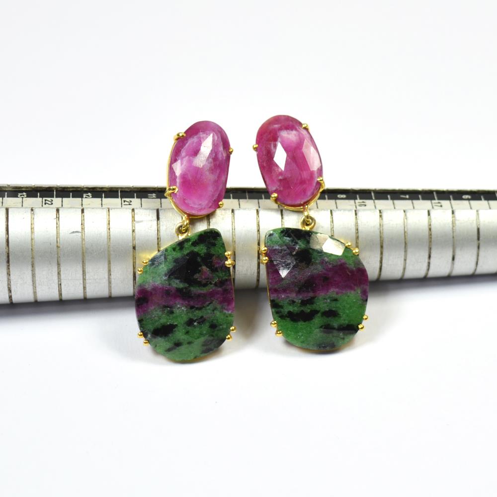 Pink Sapphire Earrings