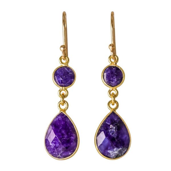 Amethyst earrings