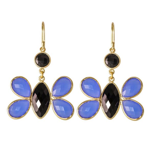 Black Onyx & Blue Chalcedony