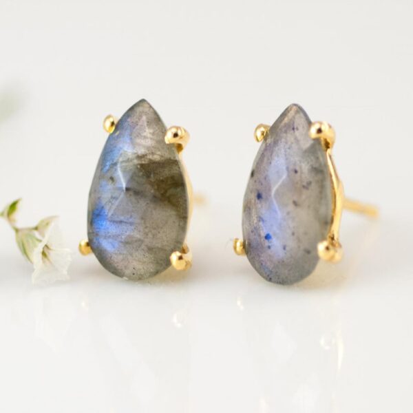 Labradorite studs Earrings