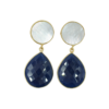 Pearl & Dyed Blue Sapphire