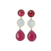 Pearl With Ruby lite Quartz