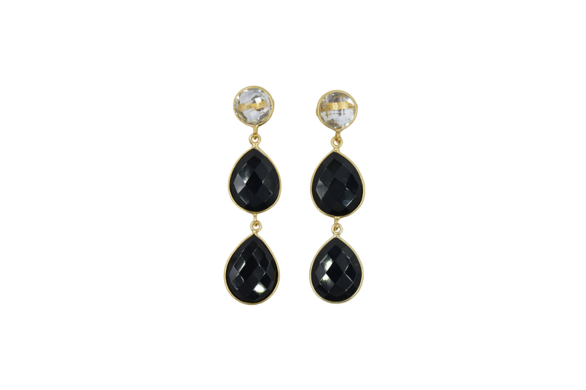 Crystal & Black Onyx