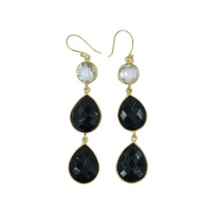 Crystal & Black Onyx