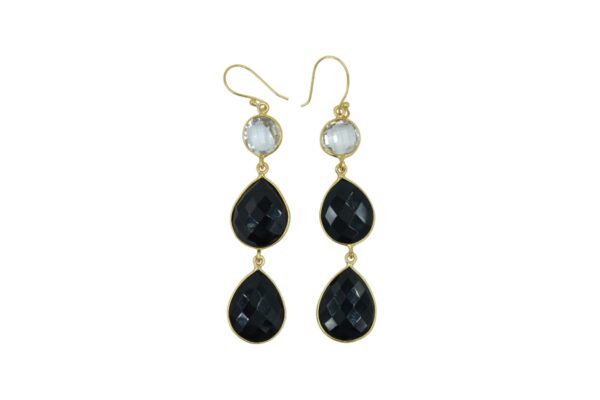 Crystal & Black Onyx