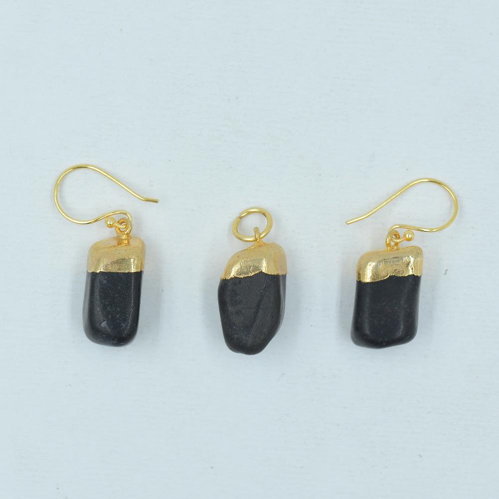 Black Onyx Earring & pendant