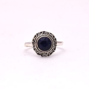 Blue Sapphire Boho Ring