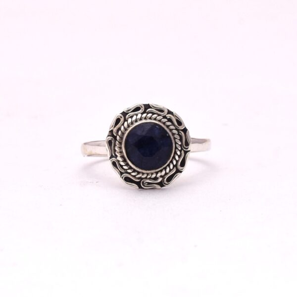 Blue Sapphire Boho Ring
