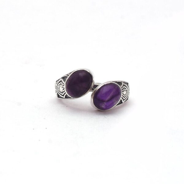 Amethyst Boho Ring