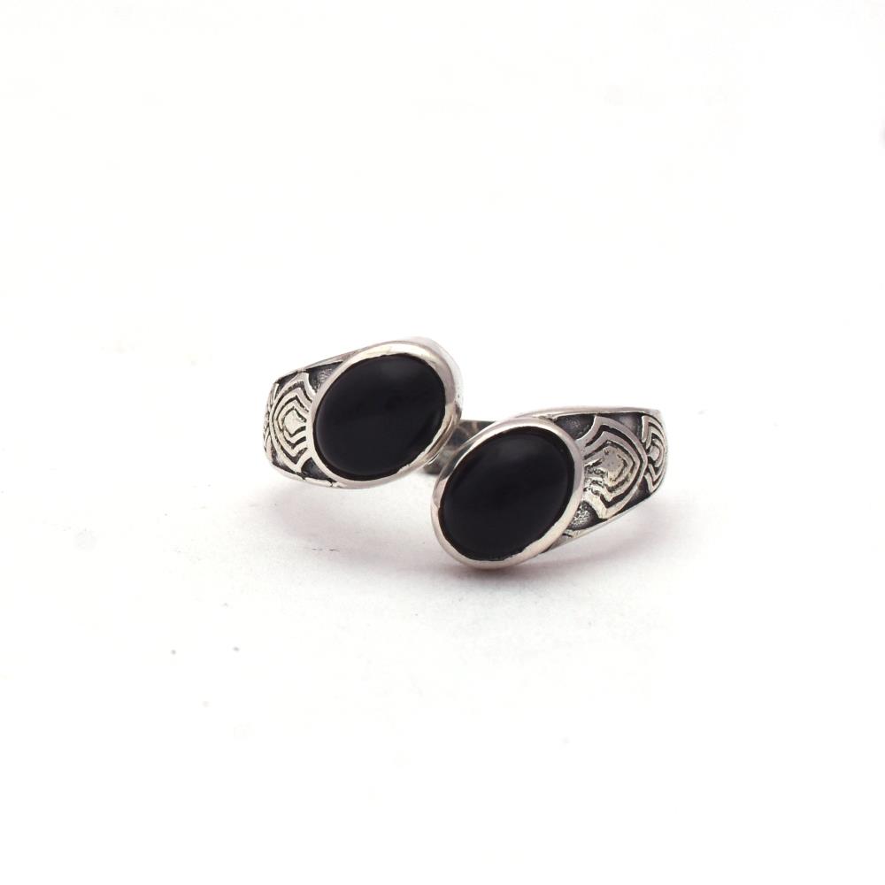 Black Onyx Boho Ring