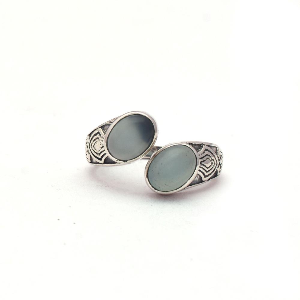 Aquamarine Boho Ring