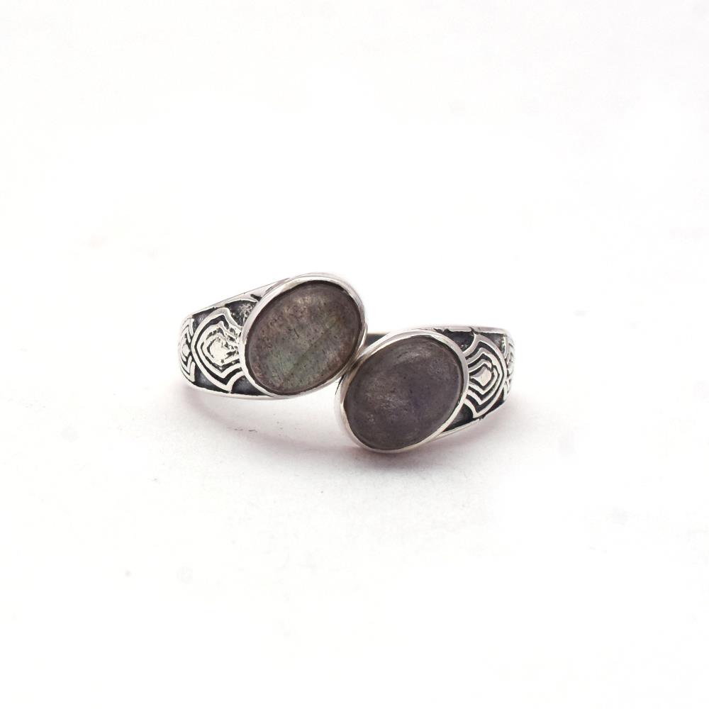 Labradorite Boho Ring
