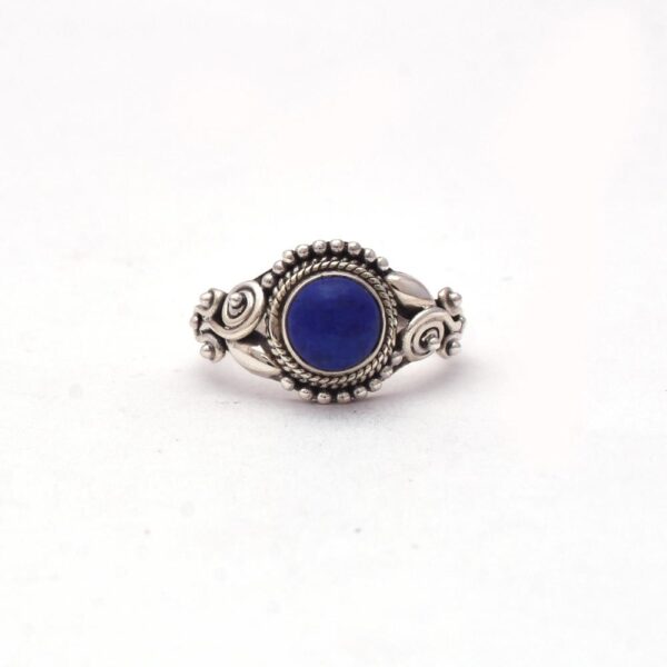 Vintage Natural Lapis Lazuli Gemstone 925 Sterling Silver Rings, Handmade Blue Gemstone Boho Rings For Wholesale Suppliers