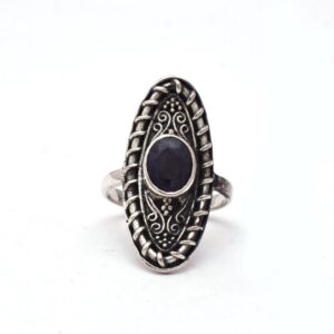 Exquisite Natural Blue Sapphire Gemstone rings 925 Sterling Silver, Blue Gemstone For Suppliers & Manufacturer