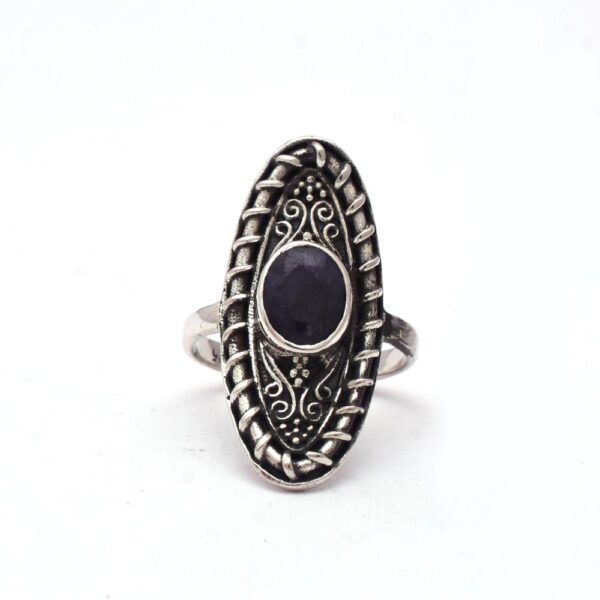 Exquisite Natural Blue Sapphire Gemstone rings 925 Sterling Silver, Blue Gemstone For Suppliers & Manufacturer