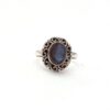 Oval Shape Natural Labradorite Gemstone 925 Sterling Silver Ring, Bezel Set Handmade Boho Gemstone Ring For Wholesale Suppliers