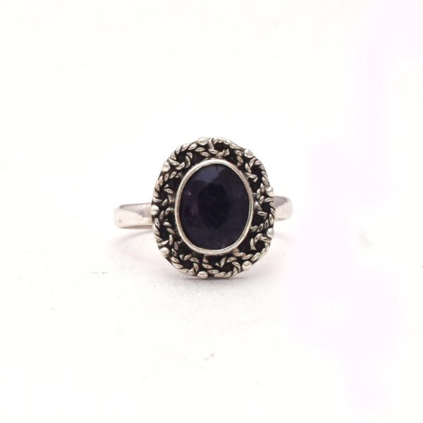 Blue Sapphire Boho Ring