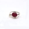 Gorgeous Ruby Gemstone Boho Ring Oval Shape 925 Sterling Silver/Bezel Set Handmade Statement Boho Ring For Wholesaler Suppliers